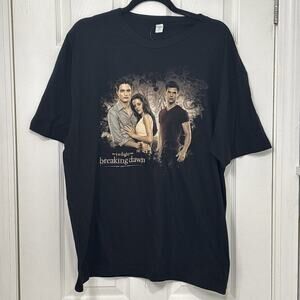 TWILIGHT Saga Breaking Dawn Part 1 Movie Promo Shirt XL Bella Edward Jacob Y2K
